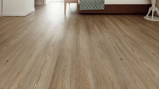 Light oak wood flooring in a bright modern interior