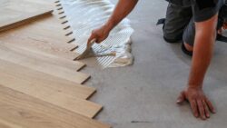 Glue-down LVT