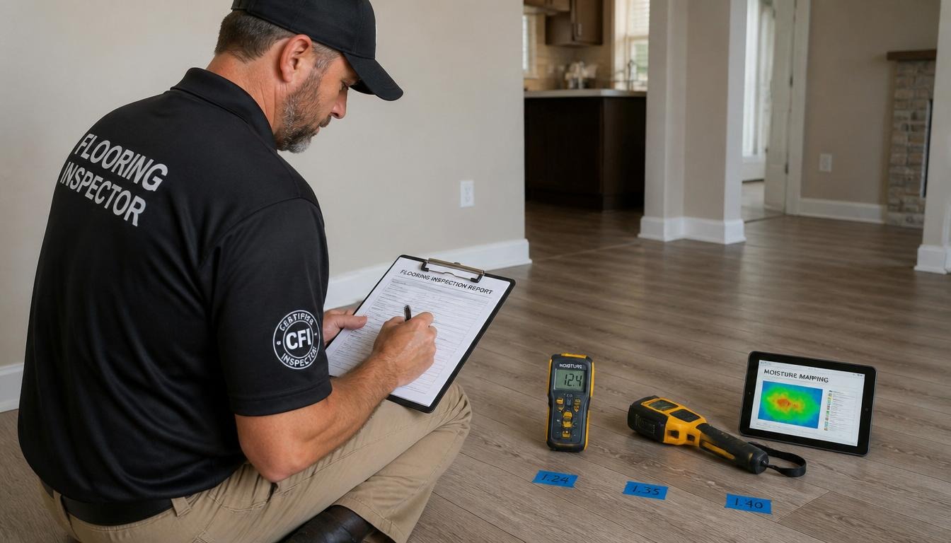 professional flooring inspector